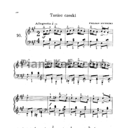 Ноты Ф. Рыбицкий - Taniec czeski (Чешский танец) - предпросмотр
