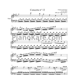 Ноты Франсуа Девьен - Концерт для флейты с оркестром №12 ля мажор - предпросмотр