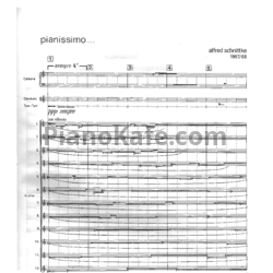 Ноты Альфред Шнитке - Pianissimo (Op. 47) - предпросмотр