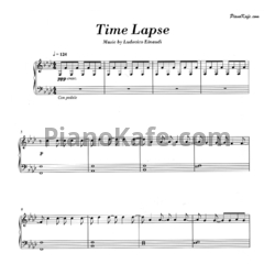 Ноты Ludovico Einaudi - Time lapse - предпросмотр