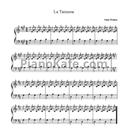 Ноты Yann Tiersen - La terrasse - предпросмотр