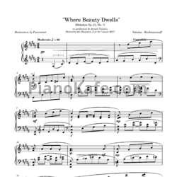 Ноты Сергей Рахманинов - Здесь хорошо (Op. 21, №7) (Обр. Аркадий Володось) - предпросмотр