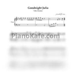 Ноты Yoko Kanno - Goodnight Julia - предпросмотр