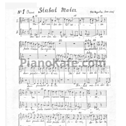 Ноты Джованни Перголези - Stabat Mater