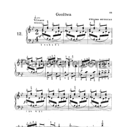 Ноты Ф. Рыбицкий - Gonitwa (Гонка) - предпросмотр