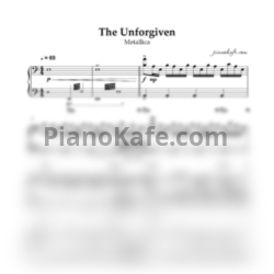 Ноты Metallica - The unforgiven (Piano cover) - предпросмотр