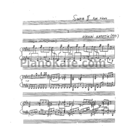 Ноты Николай Капустин - Соната №2 (Op. 54) - предпросмотр