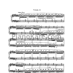 Ноты И. Бах - Прелюдия 3 cis-dur - предпросмотр