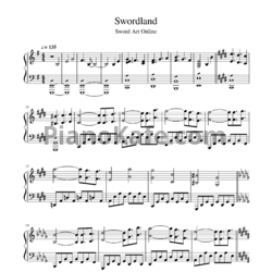 Ноты Yuki Kajiura - Swordland - предпросмотр