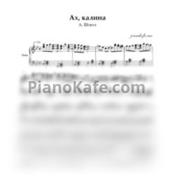 Ноты Андрей Шпехт - Ах, калина (Переложение для баяна) - предпросмотр