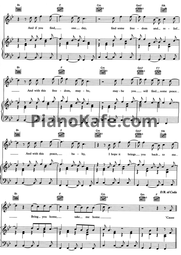 Ноты Dido - Stoned - PianoKafe.com