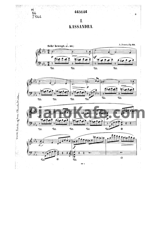 Ноты А. Йенсен - Эротикон. 7 пьес для фортепиано (Op. 44) - PianoKafe.com