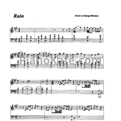 Ноты George Winston - Rain