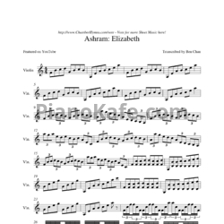 Ноты Ashram - Elizebeth