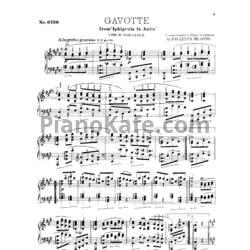 Ноты И. Брамс - Gavotte by Chr. W. Gluck - предпросмотр