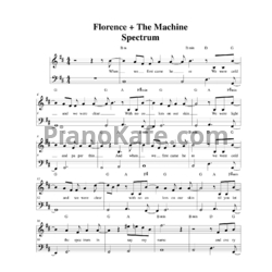 Ноты Florence and the Machine - Spectrum
