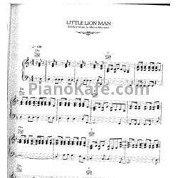 Ноты Mumford & Sons - Little lion man - предпросмотр