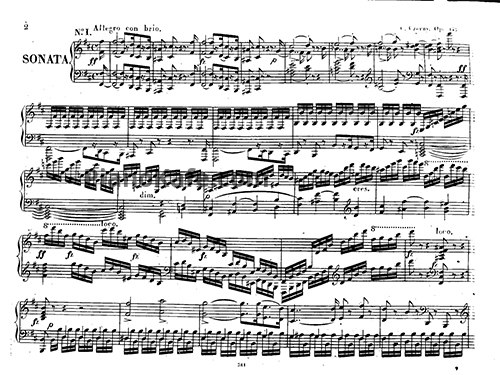 Ноты Карл Черни - Соната для фортепиано No. 9 (Op. 145) - PianoKafe.com