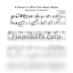 Ноты Lily James - A dream is a wish your heart makes - предпросмотр