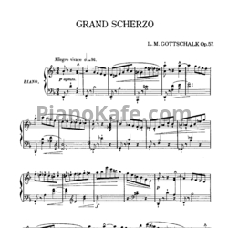 Ноты Луи Моро Готшалк - Grand Scherzo (Op. 57) - предпросмотр