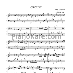 Ноты Генри Пёрселл - Ground соль мажор (ZD221) - предпросмотр