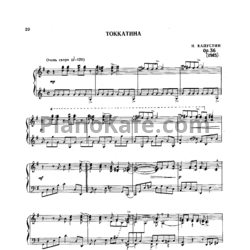 Ноты Николай Капустин - Токкатина (Op. 36) - предпросмотр