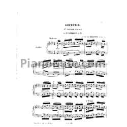 Ноты Peter Cavallo - Souvenir, Op. 55 - предпросмотр