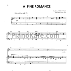 Ноты Billie Holiday - A fine romance - предпросмотр