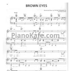 Ноты Lady Gaga - Brown eyes - предпросмотр