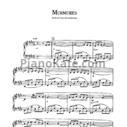 Ноты Richard Clayderman - Murmures - предпросмотр