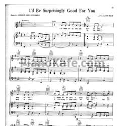 Ноты Andrew Lloyd Webber - I'd be surprisingly good for you - предпросмотр