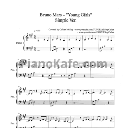Ноты Bruno Mars - Young girls - предпросмотр