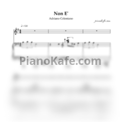 Ноты Adriano Celentano - Non E' - предпросмотр