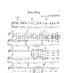 Ноты Counting Crows - Rain king - предпросмотр