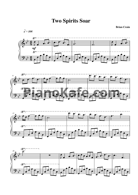 Ноты Brian Crain - Two spirits soar - PianoKafe.com