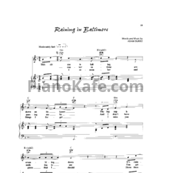 Ноты Counting Crows - Raining in baltimore - предпросмотр