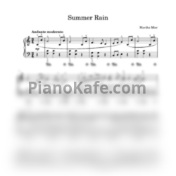 Ноты Martha Mier - Summer rain - предпросмотр