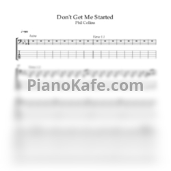 Ноты Phil Collins - Don't get me started (для 5-ти струнного баса) - предпросмотр
