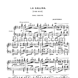 Ноты Луи Моро Готшалк - La Gallina (Op. 53) - предпросмотр