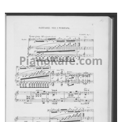 Ноты Ф. Лист - Воспоминания об опере `Пуритане` (S.390b) - предпросмотр