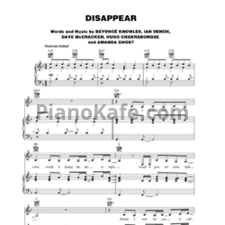 Ноты Beyonce - Disappear