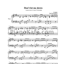 Ноты Leona Lewis feat Justin Timberlake - Don't let me down - предпросмотр