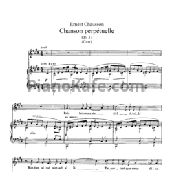 Ноты Эрнест Шоссон - Chanson perpétuelle (Op. 37) - предпросмотр