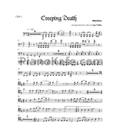 Ноты Apocalyptica - Creeping death - предпросмотр