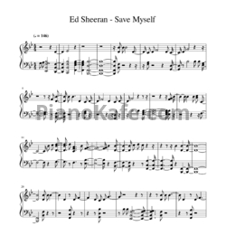 Ноты Ed Sheeran - Save myself - предпросмотр
