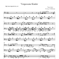 Ноты Tokio Hotel - Vergessene kinder