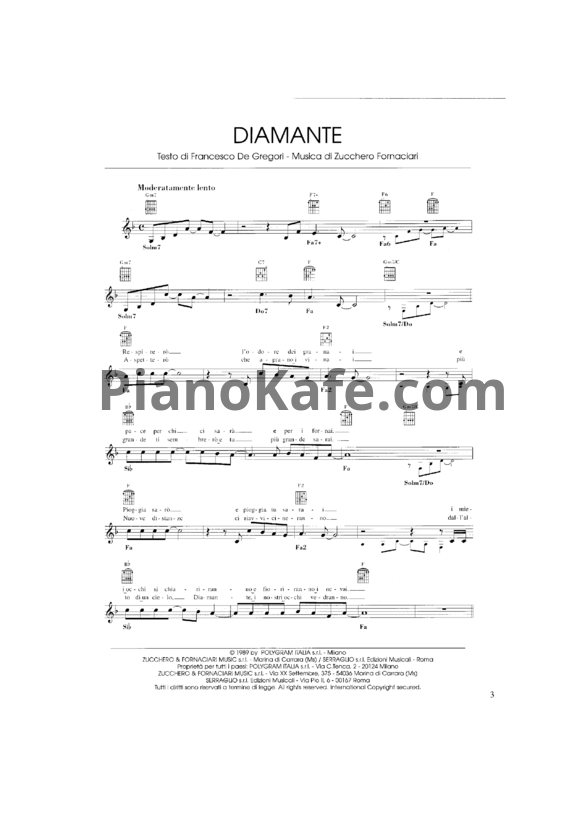 Ноты Zucchero - The best of (Книга нот)  - PianoKafe.com