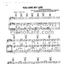 Ноты Michael Jackson - You are my life - предпросмотр