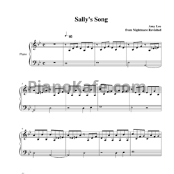 Ноты Amy Lee - Sally's song - предпросмотр