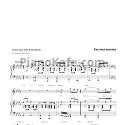 Ноты Antonio Carlos Jobim - Faz uma semana - предпросмотр